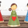 Small Tin Angel With Charm, Choice Of Three Designs, thumbnail 3 of 5