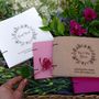 Botanical Wreath Personalised Leather Guest Book, thumbnail 2 of 8