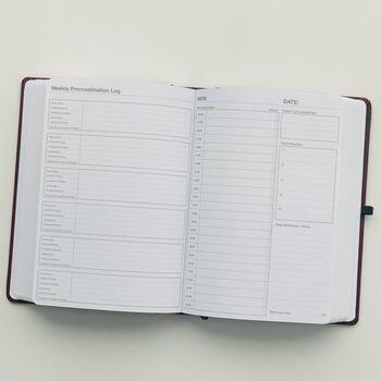 A5 Undated Daily Diary/Planner Based On 'The Now Habit', 6 of 7