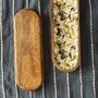 Mango Wood Oval Serving Platter Tray, Olive Print, thumbnail 3 of 7