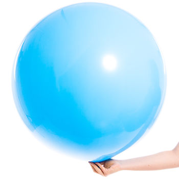 Baby Blue Giant Circle Or Heart Tail Balloon By Bubblegum Balloons ...