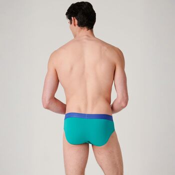 Men's 'Fresh Citrus' Three Pack Cotton Briefs, 10 of 10