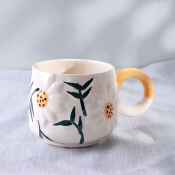 G Decor Handmade And Hand Painted Wildflower Meadow Mug, 4 of 4