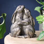 Rabbits Hugging Ornament, thumbnail 1 of 5