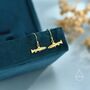 Sterling Silver Trout Fish Drop Dangle Earrings, thumbnail 2 of 11