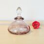 Vintage Decorative Pink Glass Crystal Perfume Bottle ~ 21, thumbnail 2 of 4