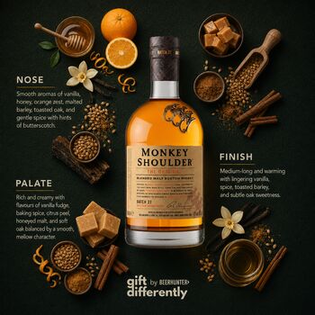 Personalised Monkey Shoulder 'The Original' Whisky Gift Set, 3 of 10