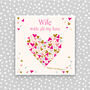 Wife With All My Love Birthday Card, thumbnail 1 of 3