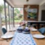 Angada Blue Motif Table Runner, thumbnail 1 of 4