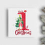 Personalised First Christmas Card Rabbit, thumbnail 2 of 4