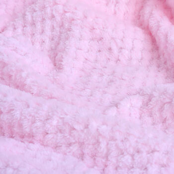 Personalised Pink Honeycomb Baby Blanket, 3 of 8