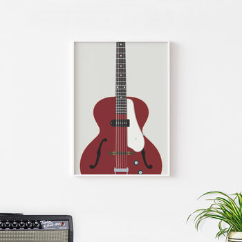 Century Guitar Print | Guitarist Music Poster, 8 of 8