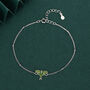Sterling Silver Green Enamel Luna Moth Bracelet, thumbnail 3 of 11