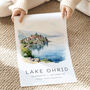 Macedonia Travel Print Of Lake Ohrid, thumbnail 2 of 7