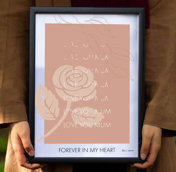'Love You Mum' Inspired Poster Print, 3 of 3