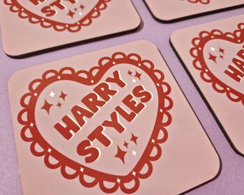 Harry Styles Heart Coaster, 5 of 5