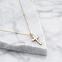 Men's Solid Silver Or Gold Cross Pendant Necklace, thumbnail 2 of 8