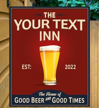 Stumble Inn Personalised Home Pub Sign / Man Cave Sign, 5 of 9