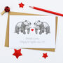 Personalised Panda Bears Wedding Anniversary Card, thumbnail 1 of 1