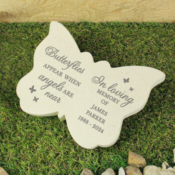 Personalised Memorial Butterflies Plaque, 2 of 2