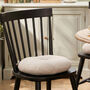 Traditional Round Grey Seat Pads, thumbnail 1 of 4