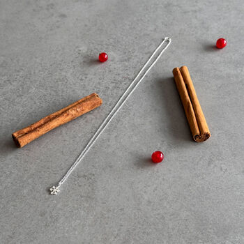 Snowflake Necklace – Sterling Silver Christmas Gift, 5 of 10