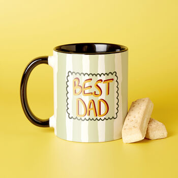 Best Dad Striped Design Mug, 3 of 7
