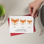 Fox Family Personalised Card, thumbnail 2 of 9