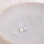 Sterling Silver Personalised Heart Bead Necklace, thumbnail 3 of 4