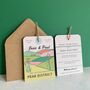 Peak District Illustration Save The Date Luggage Tag, thumbnail 2 of 5