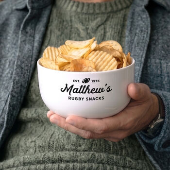 Personalised Snack Bowl For Him, 2 of 3