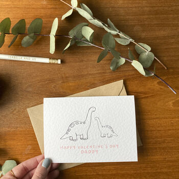Happy Valentine's Daddy Dinosaur Card, 3 of 4