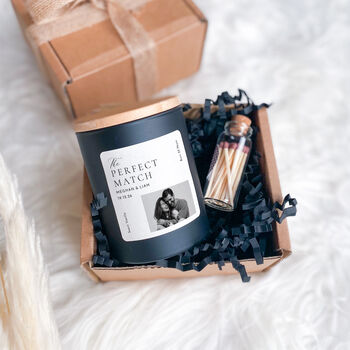 Personalised Photo Engagement Candle Gift, 6 of 8