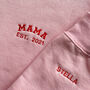Embroidered Personalised Mama/Mum Est. Year Sweatshirt, thumbnail 8 of 9