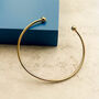 Waterproof Gold Plated Roman Style Bangle, thumbnail 1 of 4