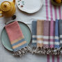 Personalised Cotton Tea Towels, Sustainable Gift, thumbnail 5 of 11