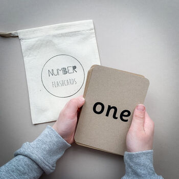 Number Flashcards With Organic Cotton Bag, 2 of 4