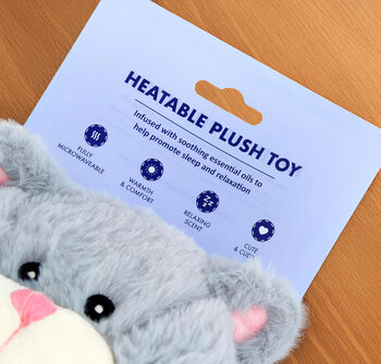 Heatable Soft Toy Plush Penguin, Cat Or Unicorn, 5 of 9