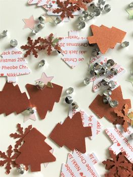 Personalised Copper Christmas Trees Table Confetti, 2 of 3