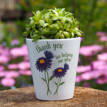 Personalised Teacher Daisy Flower Pot, 3 of 5