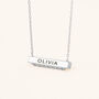 Engraved Bar Name Necklace, thumbnail 4 of 9