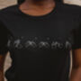 Womens Custom Sign Language Fingerspelling T Shirt, thumbnail 3 of 6