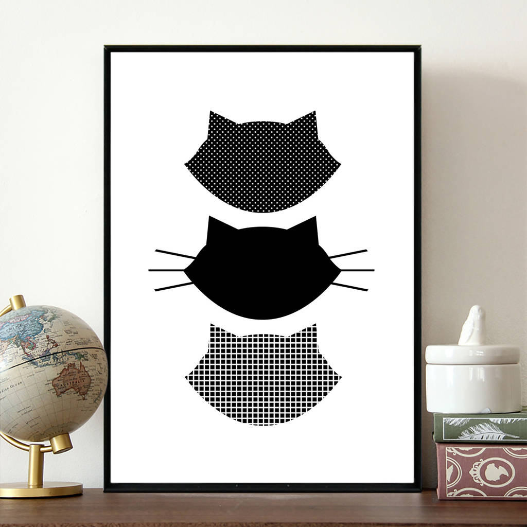 Illustrated Cat Print