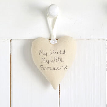 Personalised Hanging Heart Gift For 2nd Or Any Anniversary, 6 of 12