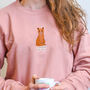 I Prefer My Cat! Cute Cat Sweater Valentine's Gift, thumbnail 1 of 8