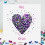 We Love Gran Heart Butterfly Card, thumbnail 1 of 11