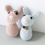 Hand Crochet Bunny Rattle, thumbnail 3 of 6