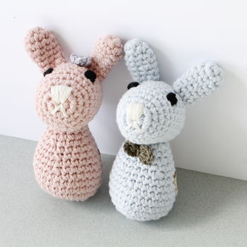 Hand Crochet Bunny Rattle, 3 of 6