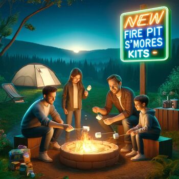 Large Fire Pit S'mores Toast 'N' Dip Kit, 2 of 12