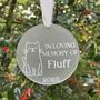 Personalised Cat Remembrance Christmas Decoration, thumbnail 1 of 3